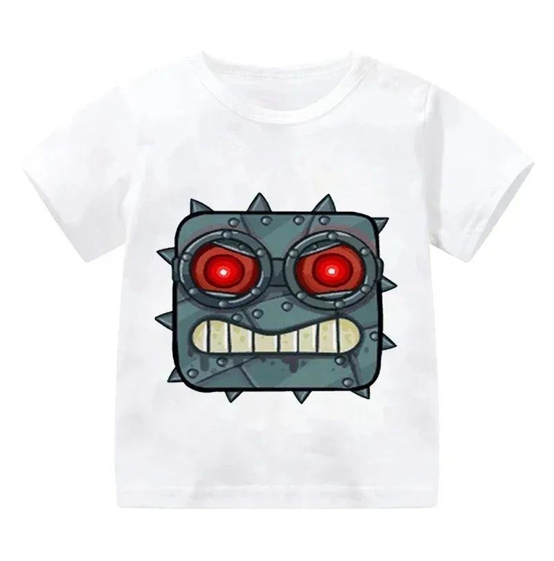 Cute Funny Boys T-Shirts Gift Game Shop Red Ball Cartoon Print kids Tshirts Fashion Casual Baby T shirt Short Sleeve tops tees 5