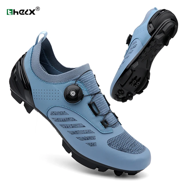 Zapatillas ciclismo MTB profesionales para hombre y mujer, zapatillas de  deporte de bicicleta de carretera de velocidad, con tacos autoblocantes