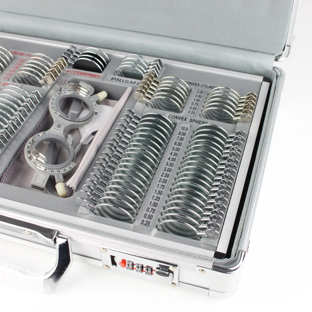 104 トライアルレンズセット 光学トライアルレンズケース メタルリム