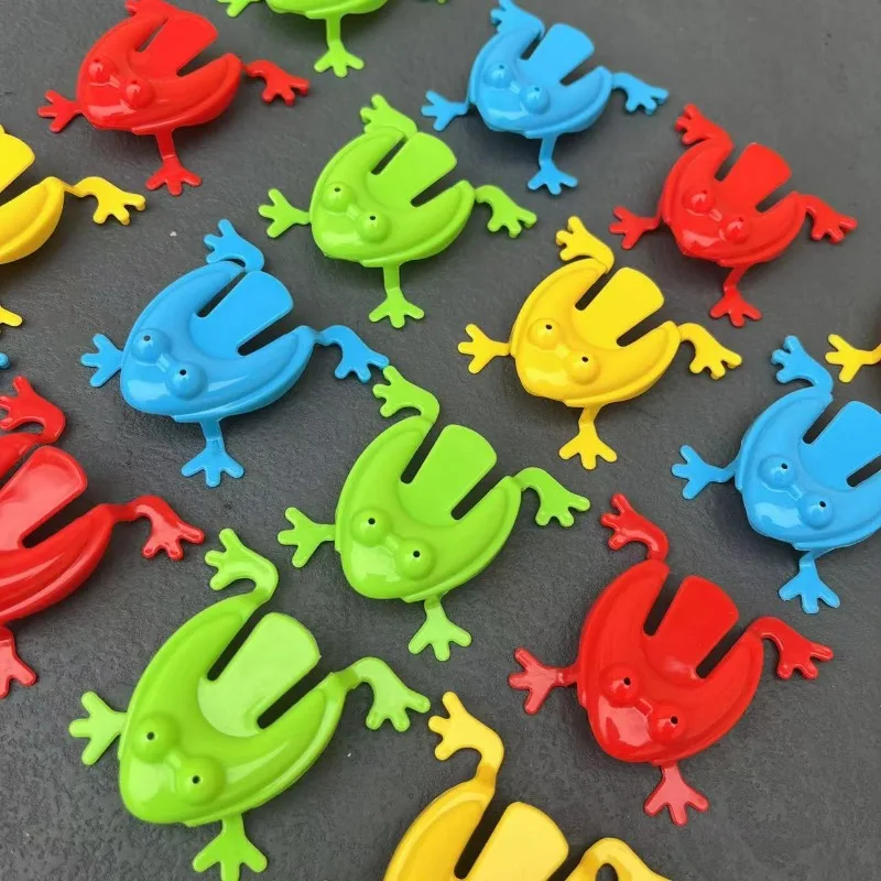 

5/20/50 Pcs Funny Jumping Frog Bounce Fidget Toys For Children Novelty Stress Reliever Toys For Kids Birthday Gift Party Favor