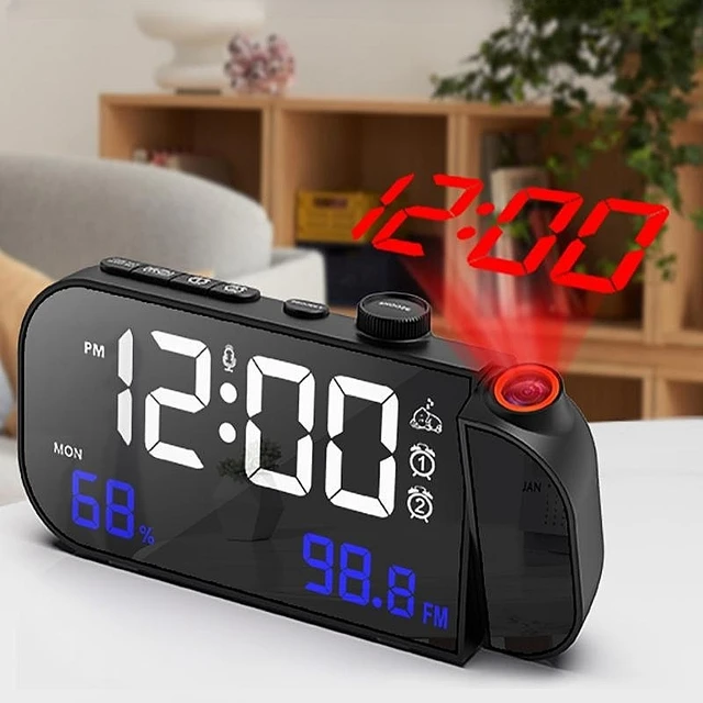 Radio despertador digital  Reloj despertador de radio digital Led - Led  Reloj despertador digital-Aliexpress