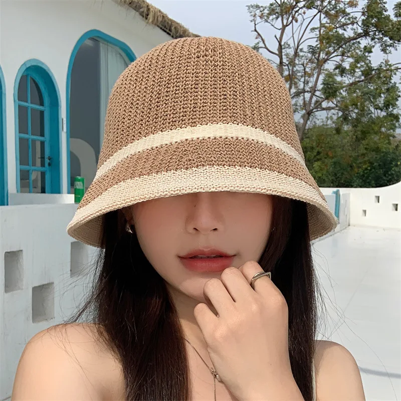 

Foldable Women's Fisherman Hat Sunscreen Summer Vacation Casual Holiday Girls Breathable Bucket Beach Wide Brim Visor Sun Hats