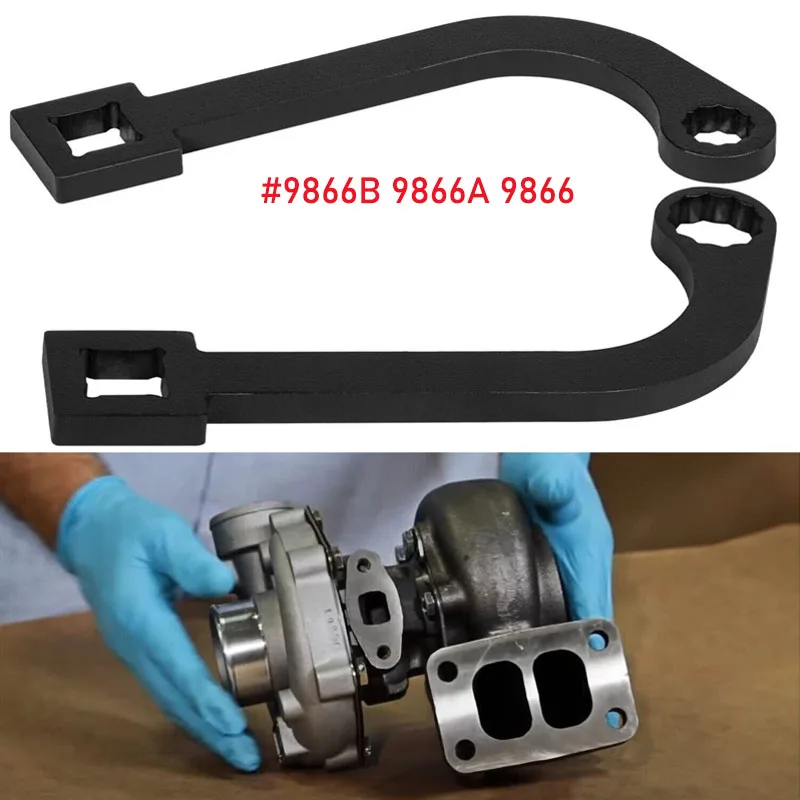 

12mm & 15mm Turbo Charger Bolt Wrench Harden Steel 12-Point Wrench Tool For Dodge Ram Truck 6.7L Cummins Diesel,9866B 9866A 9866