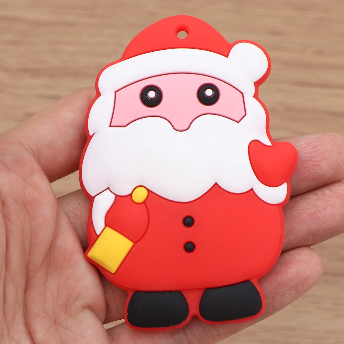 

Силиконовое кольцо в форме Санта-Клауса для прорезывания зубов