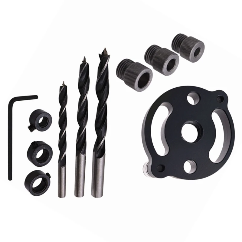 

Woodworking 6/8/10mm Drilling Locator Wood Dowelling Self Centering Drill Guide Dropship