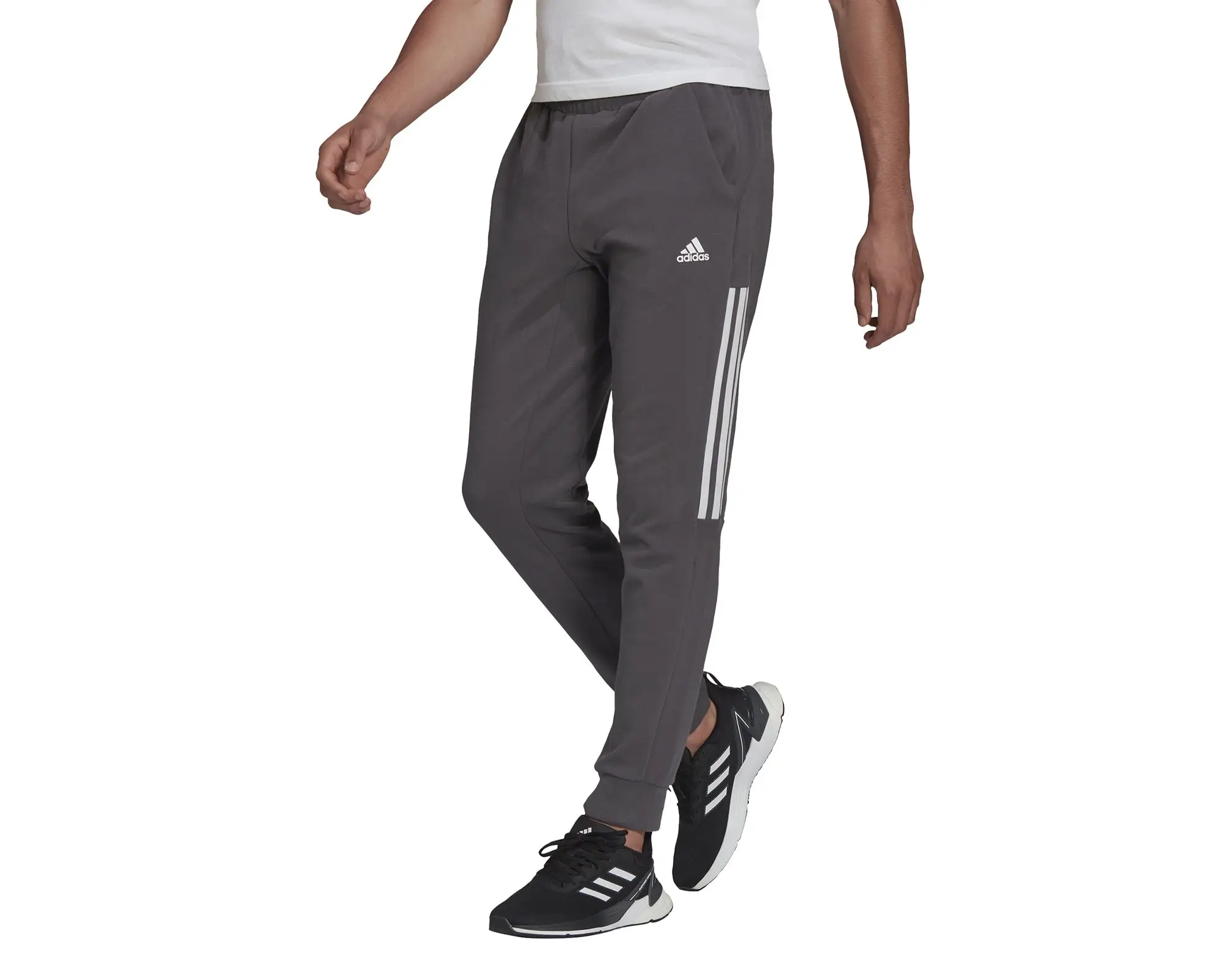 

Adidas Original Gray Stylish Men's Daily Sweatpants Comfortable Sport Trousers for Walking and Running Daily Useful Motion Pant