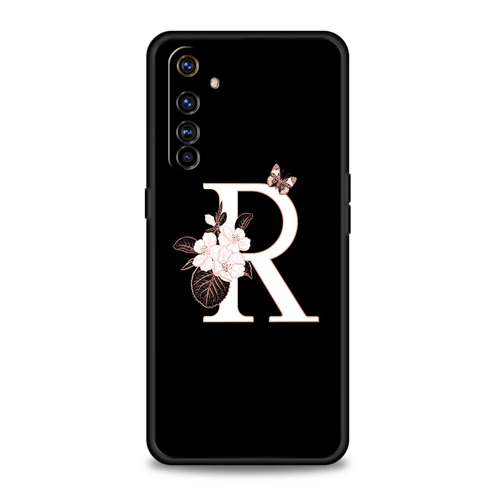 Floral Monogram Silicone Phone Case