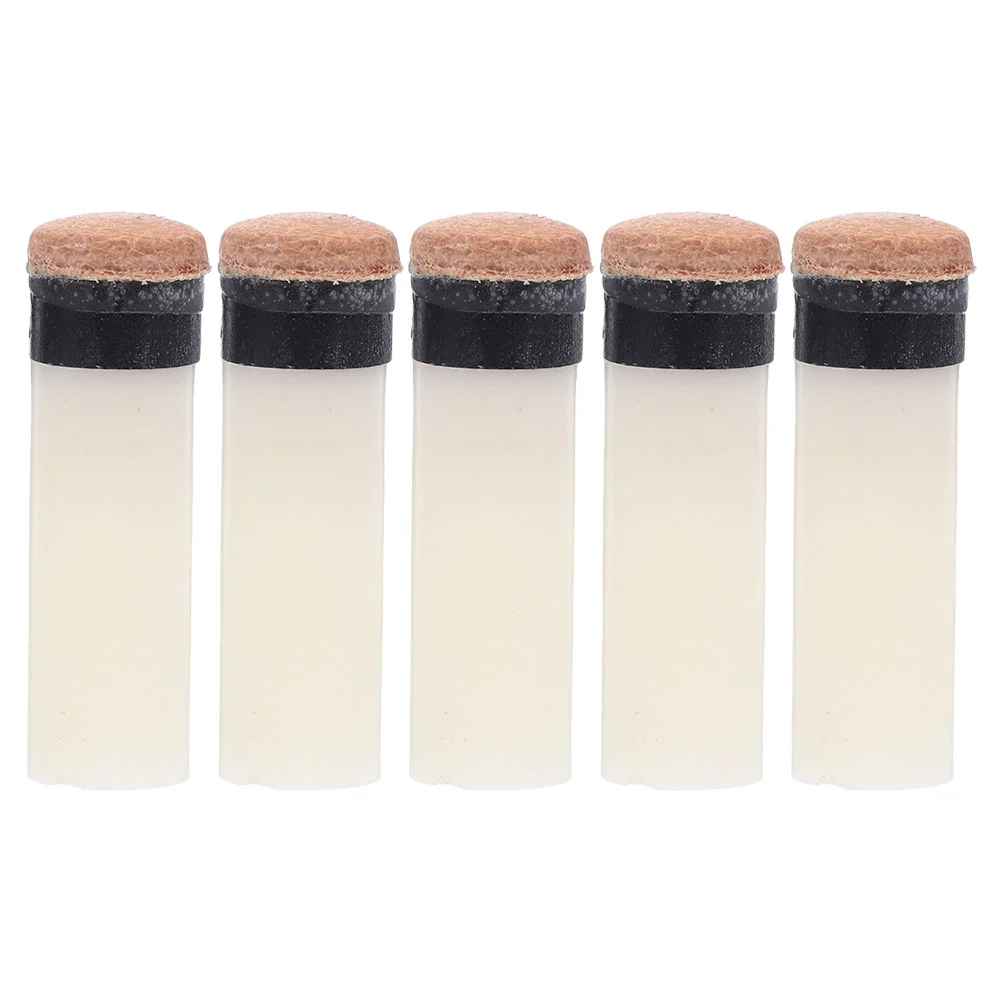 

5 Pcs Billiard Cue Horn Pool Stick Tips Replacement Kit Parts Supplies for