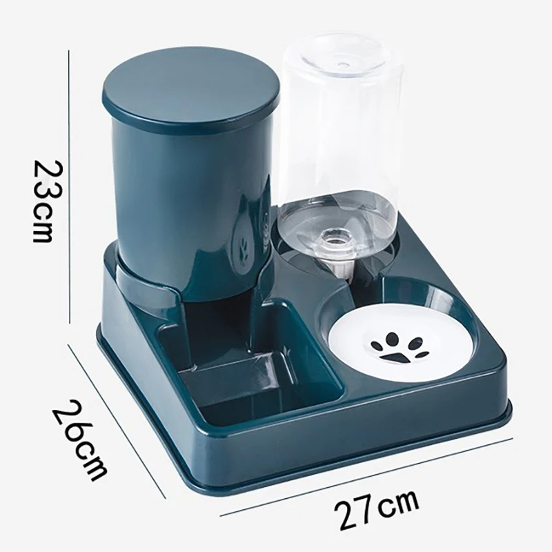 Cat Feeder Pet Water Dispenser Pet Feeder Automatic Cat Feeder Large Capacity Pet Water Dispenser for Small Dogs Cats Pet Food Storage Dispenser Container Cat Accessories