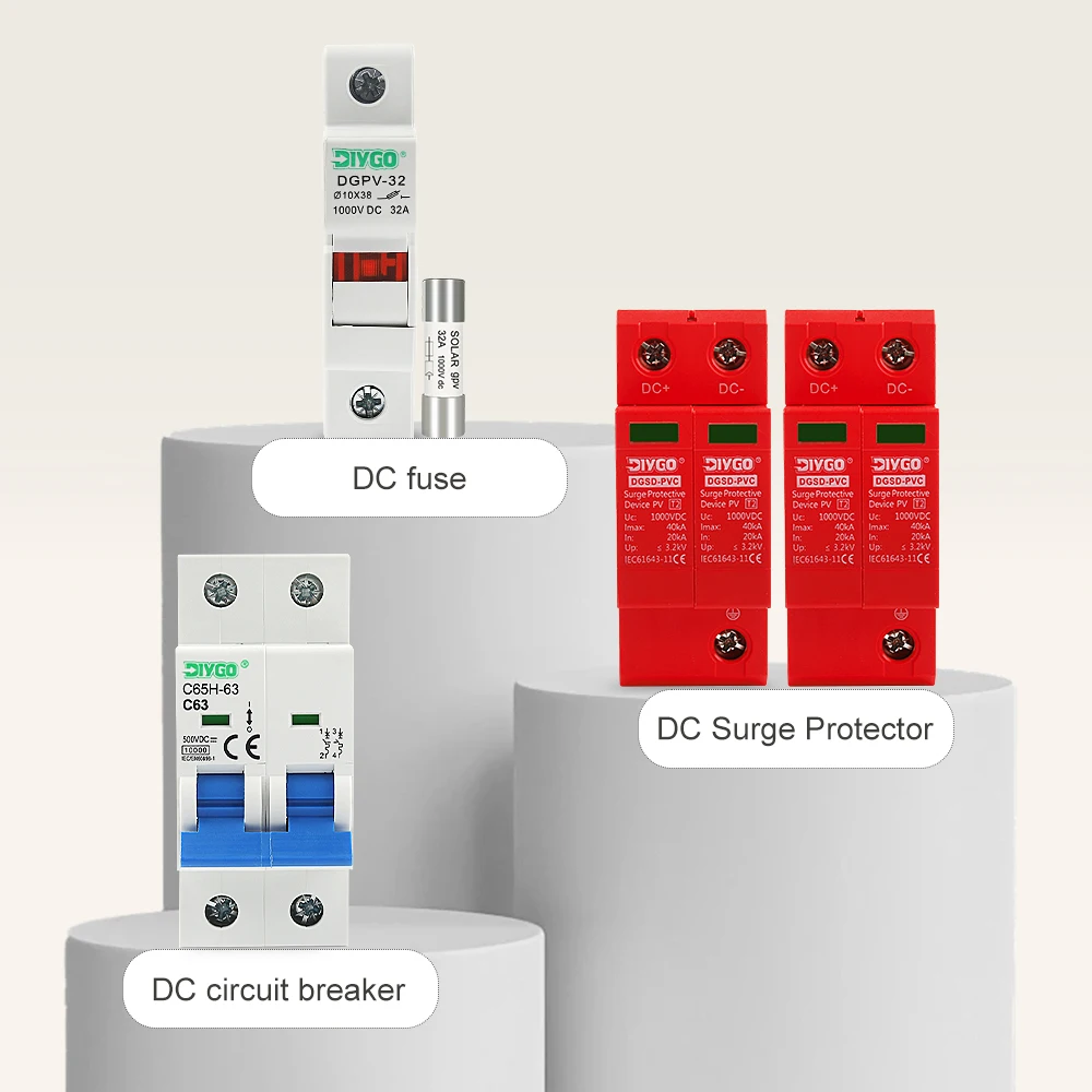 500V 2 In 2 Out Scatola combinatrice solare fotovoltaica IP65 Scatola impermeabile Protezione contro i fulmini Fusibile CC MCB SPD 16/20/25/32/40/50/63A - immagine 2