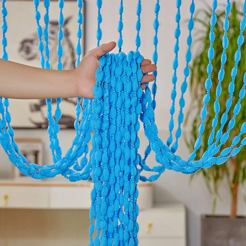 Beaded Curtain 1*2M String Curtain Door Curtain Bead Thread Tassel Window Wall Panel Room Divider Doorway Home Wedding Decor Party Acc