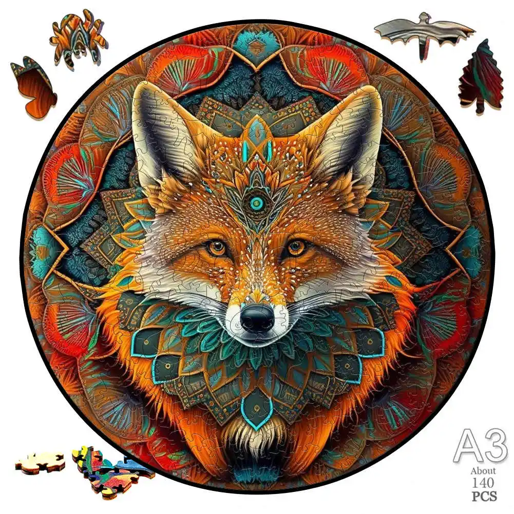 Penguin Wooden Animal Puzzles Jigsaw Adults Kids Mysterious Owl Puzzle Christmas Gifts Family Games Wood Jigsaws