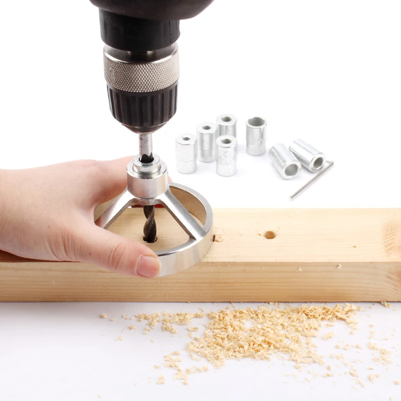 

16pcs Woodworking Self-Centering System Kit 5/6/7/8/9/10/12mm Drilling Bushings and Depth Stop Collar Dowel Jig