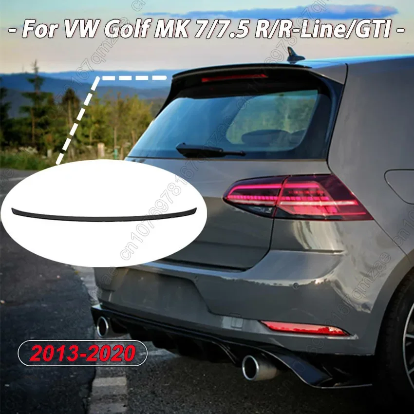 Per Vw Golf Mk 7/Mk7.5 R/R-Line/Gti 2013 2014 2015 2016 2017 2018 2019 2020 Tcr Nero Lucido Posteriore Foof Wing Spoiler Body Kit