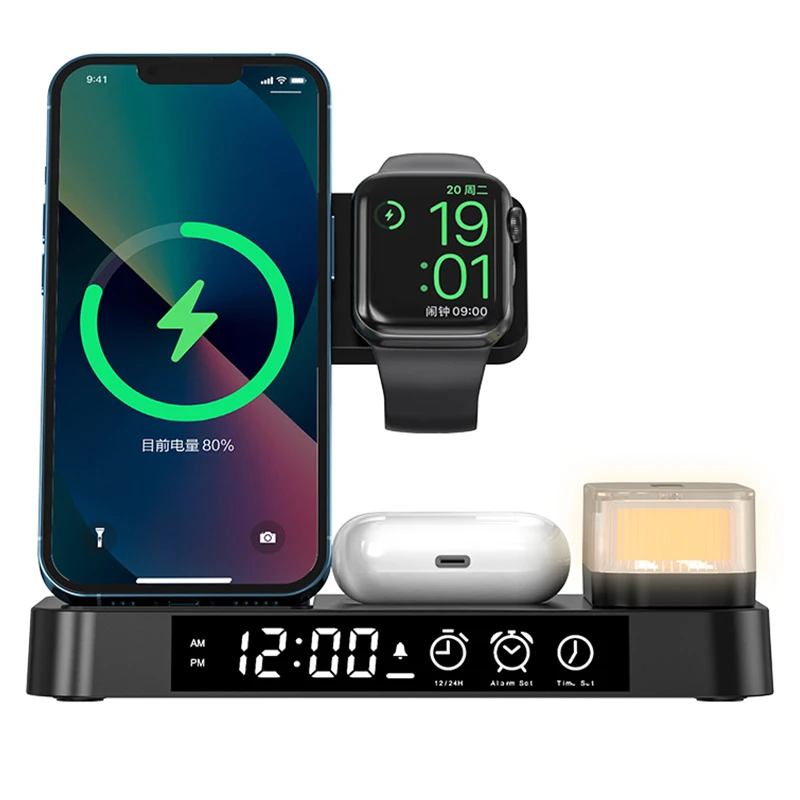 Wireless Charger 3 In 1 For Iphone And Iwatch 30w Qi Faster Charging