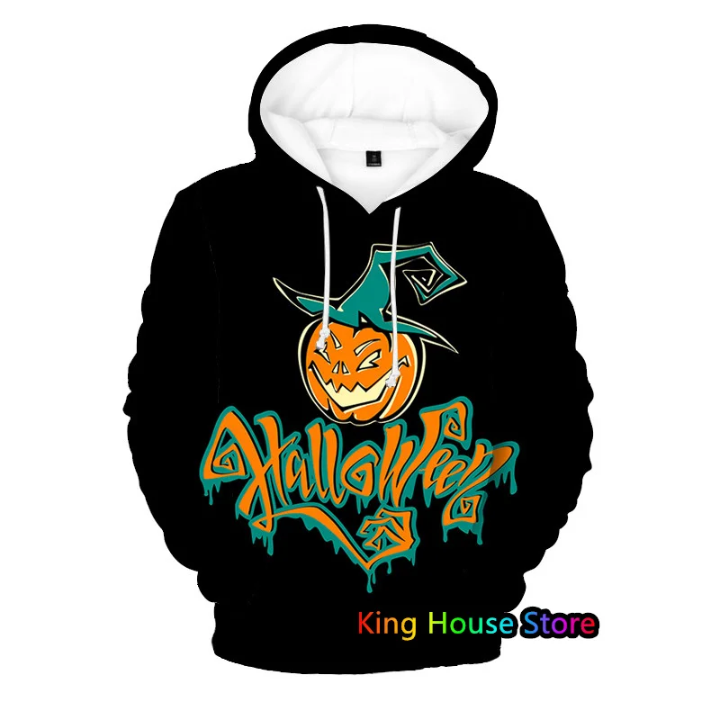 Autumn Men's Hoodie Fashion Horror Halloween 3D Printed Hooded Sweatshirt Oversized  Sportwear Male Trend Pullover Clothes Top