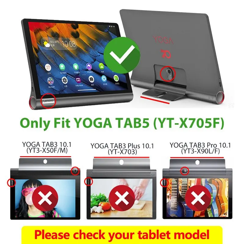 Stand Cover Case for Lenovo Yoga Smart Tab YT-X705F Lenovo Yoga Tab 5 10.1 inch Baby Safe Soft Silicon Case,tablet case