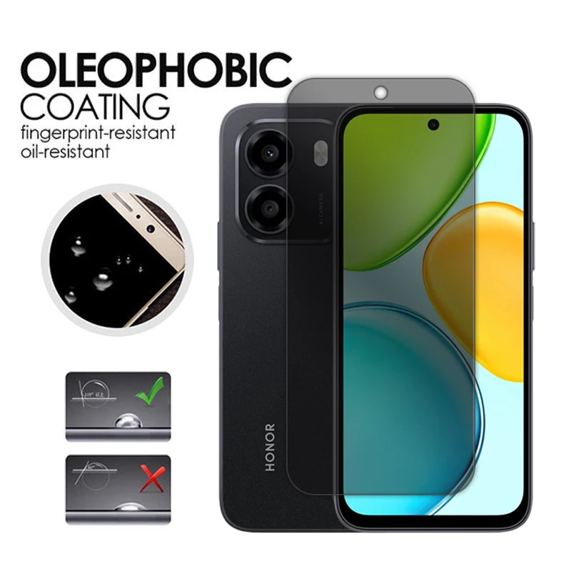 For Honor X6E Tempered Glass Privacy Screen Protector - 2.5D Enhanced Protection
