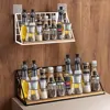 Spice Rack For Kitchen Hanging Wooden Spice Jar Storage Shelf Wall Kitchen Organizer Seasoning Holder Kitchen Accessories 1