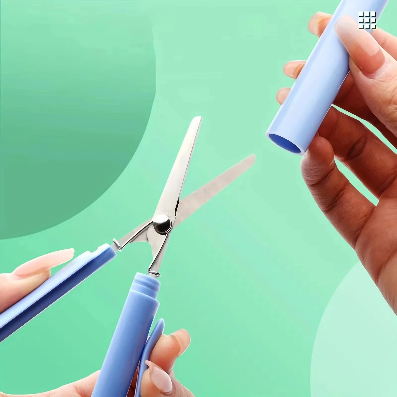 Mini Portable Folding Scissors Compact Versatile For Students And Artists Office Study Stationery Supplies 1pc stationery scissors soft handle scissors portable scissors cutter