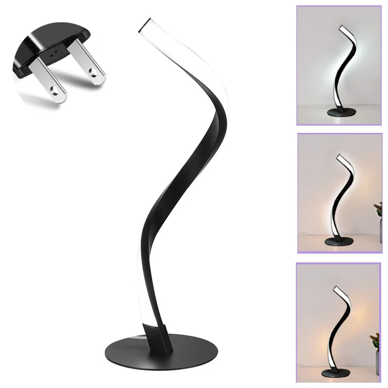 APP+ Remote Control Modern Table Lamp S-Shaped LED Colorful Creative Light  Dimmable Desk Decoration Eye Protection Bedside Lamps - China LED Colorful  Light, Desk Lamp