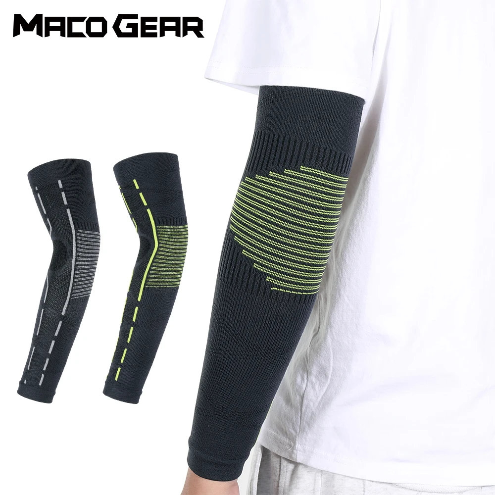 

Compression Arm Sleeve Warmers Sports Cycling Volleyball Running Fishing Basketball Sun Protection Armbands Cover Cuff Men Women