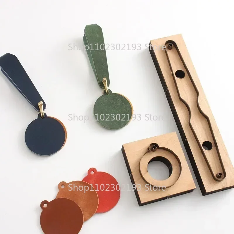 Leather craft DIY key chain Steel blade die cut Steel punch tool Pendant cutting mold Wood dies cutter template Leather crafts
