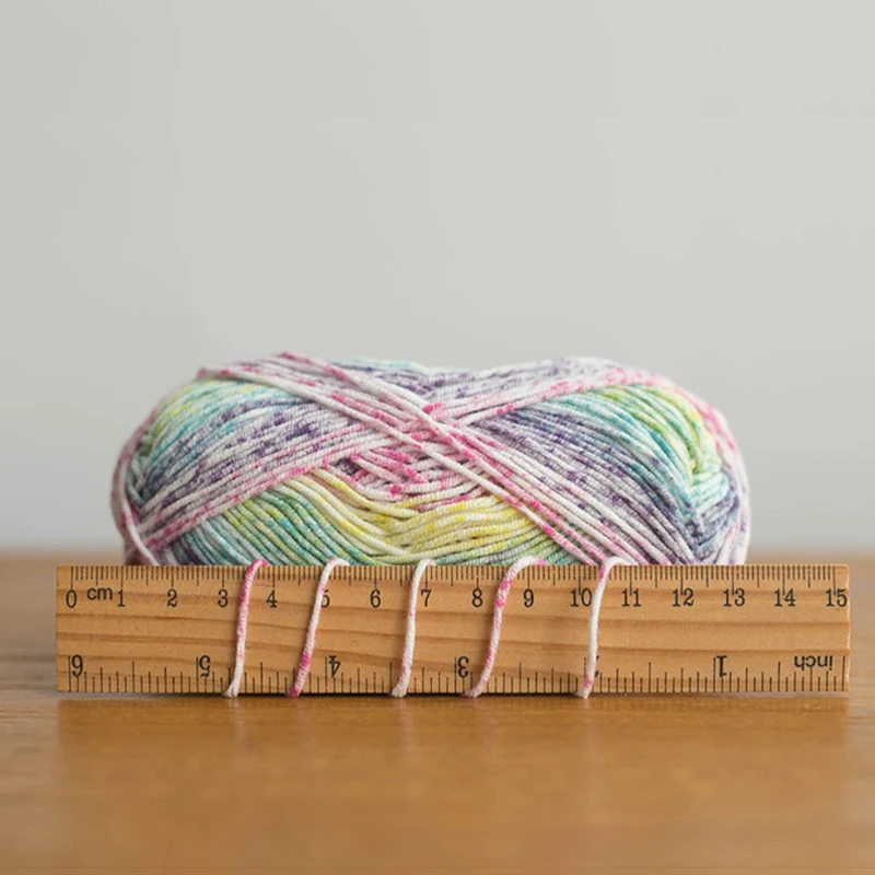Gradient Color Yarn Diy Crafting Bag Doll Crochet Yarn Hand Knitted Sweater Jacket Scarf Gift Section Dyeing Yarn Thread 4