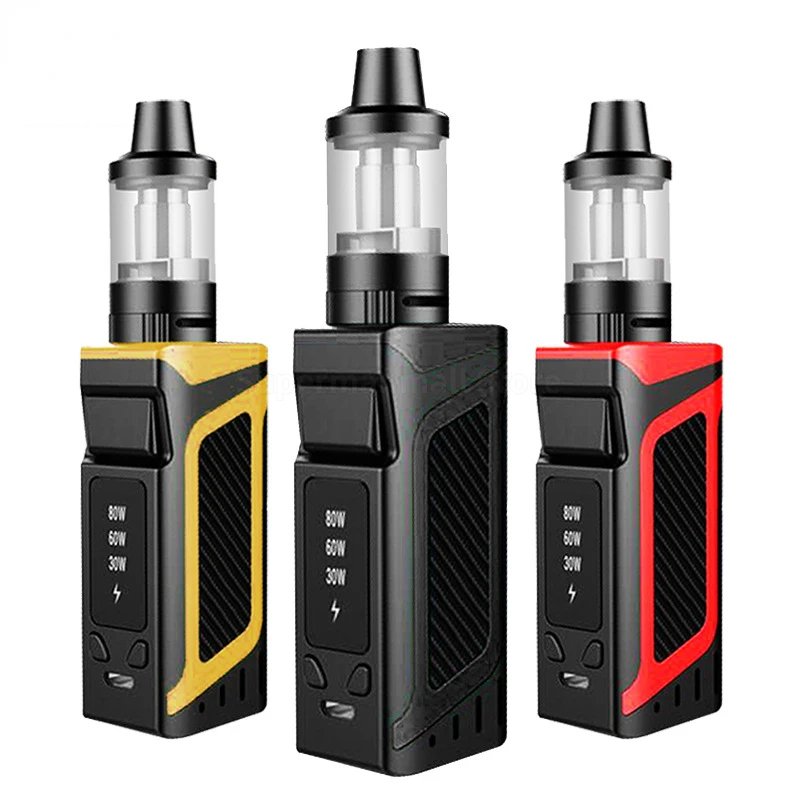 

Vape Box mod Kit Electronic cigarette Smoke LS 80W Vapor 2000mah Build-in Battery 3.5ml Vaper Tank Vaporizer Pen Ajust Voltage