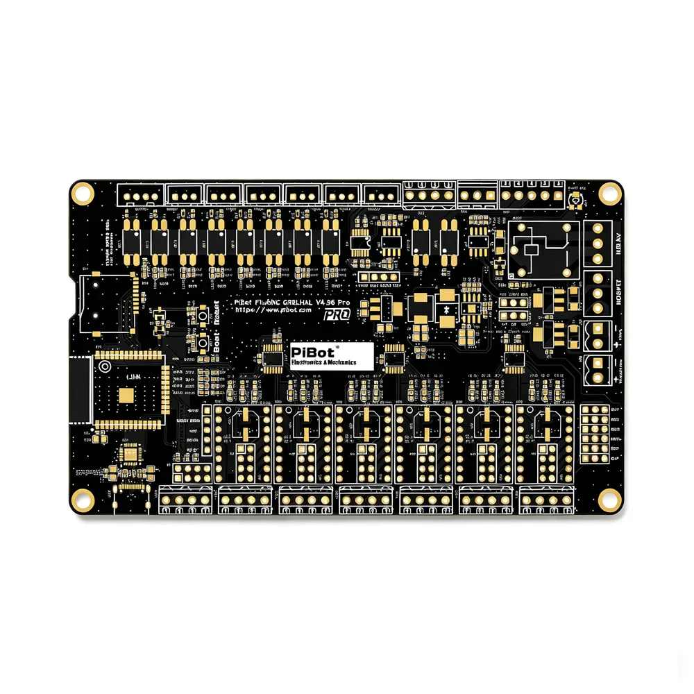 รูปสินค้า ตัวควบคุม PiBot FluidNC ESP32 GRBL CNC รุ่น V4.96 Pro (รวมจอ OLED, เสาอากาศ, สาย XH2.54 และจัมเปอร์แคป)