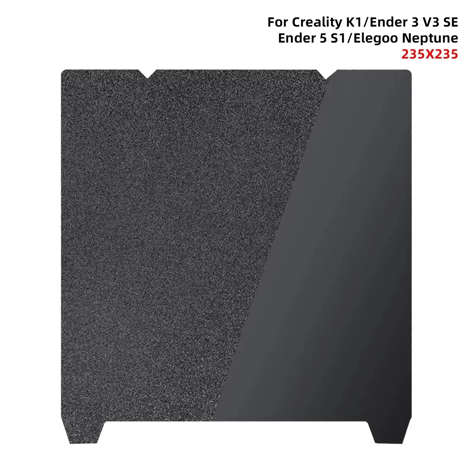 Enhanced Creality 3D Printer Build Plate, Textured PEI Smooth Magnetic Sheet, 235x235mm