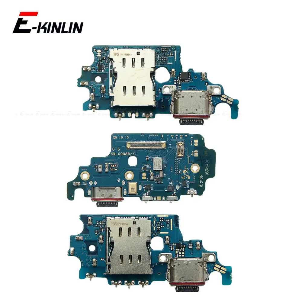 

Power Fast Charger Dock USB Charging Port Plug Board With Microphone Mic Flex Cable For Samsung Galaxy S21 Plus S21 Ultra