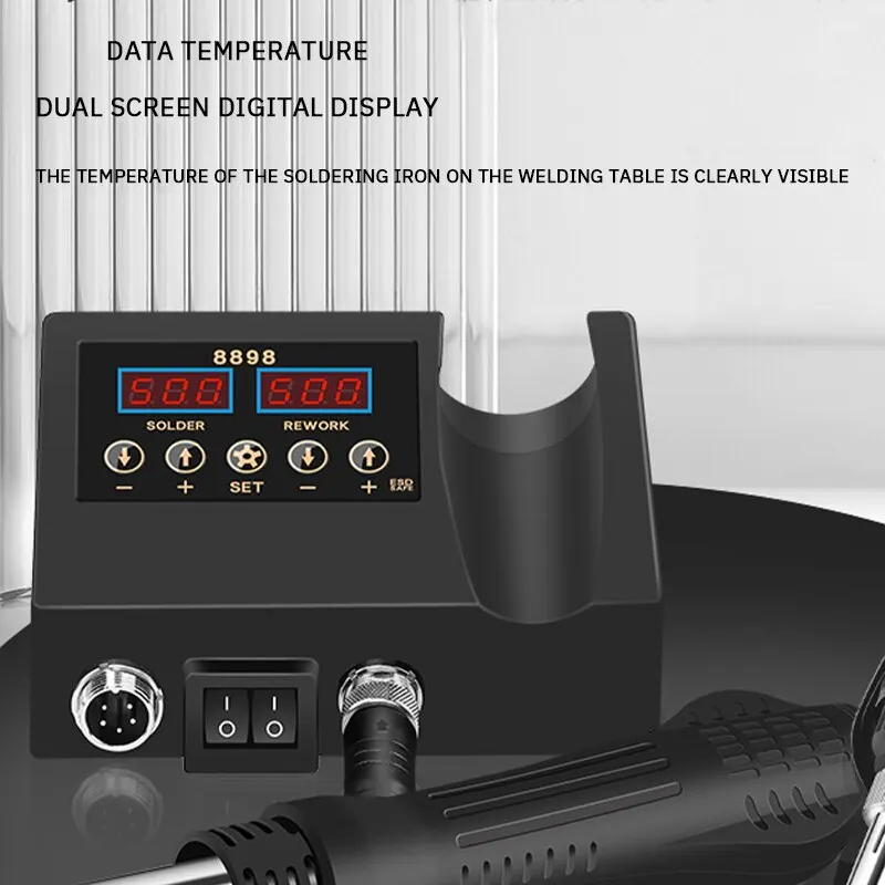 Electric Soldering Iron Welding Station with Dual Digital Display