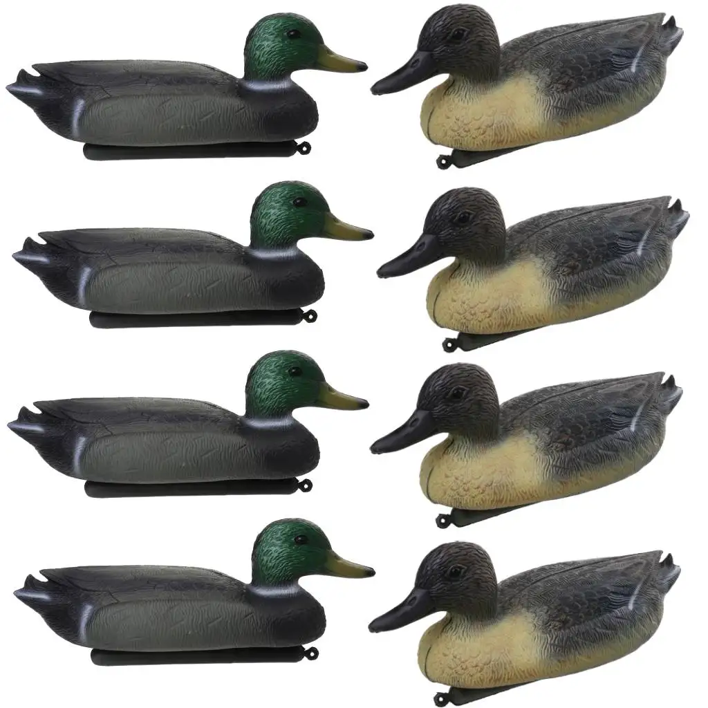 

8 Pieces Floating Duck Decoy Drake Hunting Bait Ornaments Garden Decors Outdoor Hunting Duck Decoy