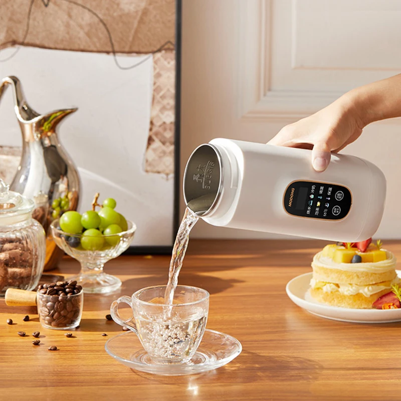 550ml Portable Electric Kettle Travel Heating Cup Multifunctional Boiled Water Pot Smart Teapot Adjustable Temperature Kettles 2