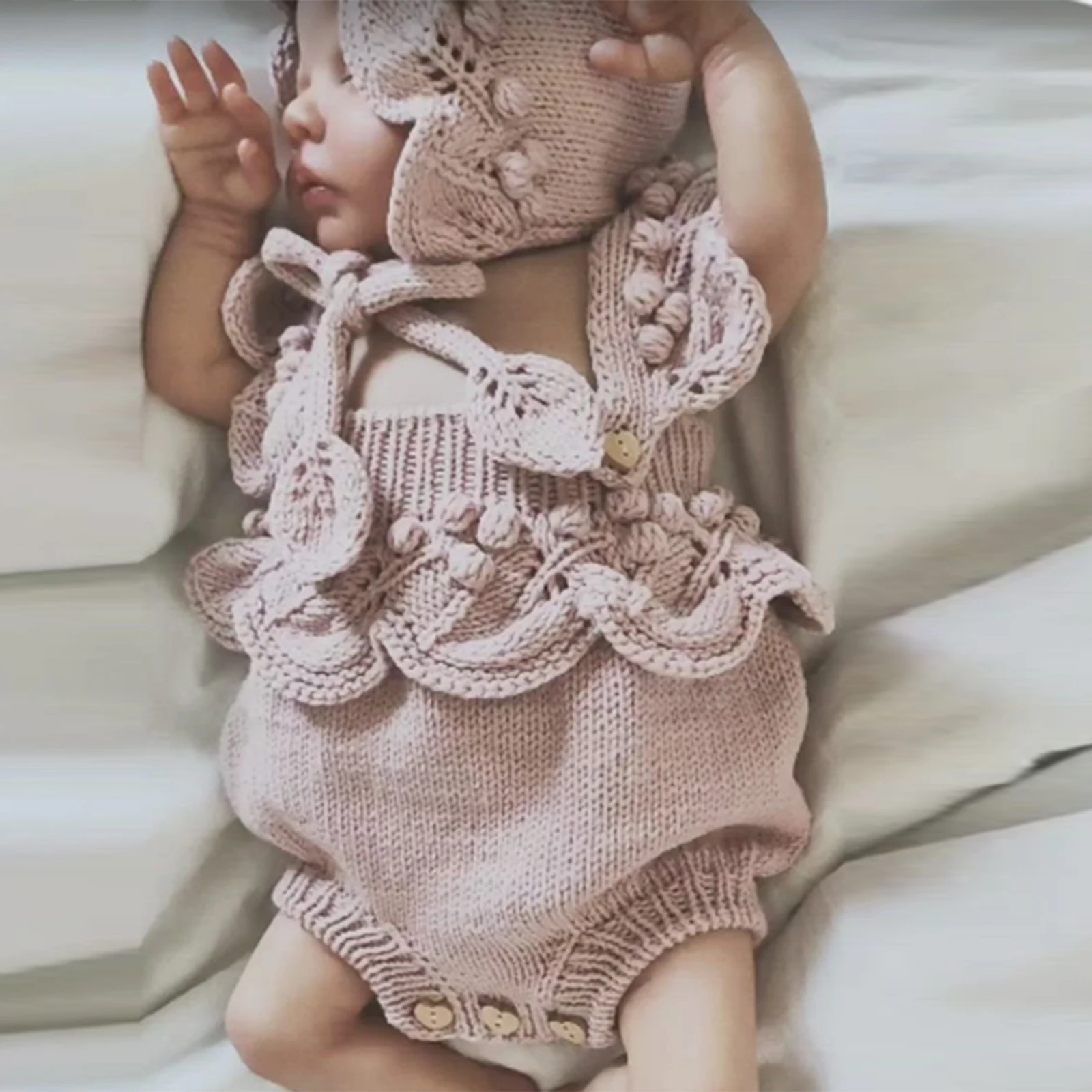 Baby Knitted Onesie Summer Pattern Summer Baby Romper #106