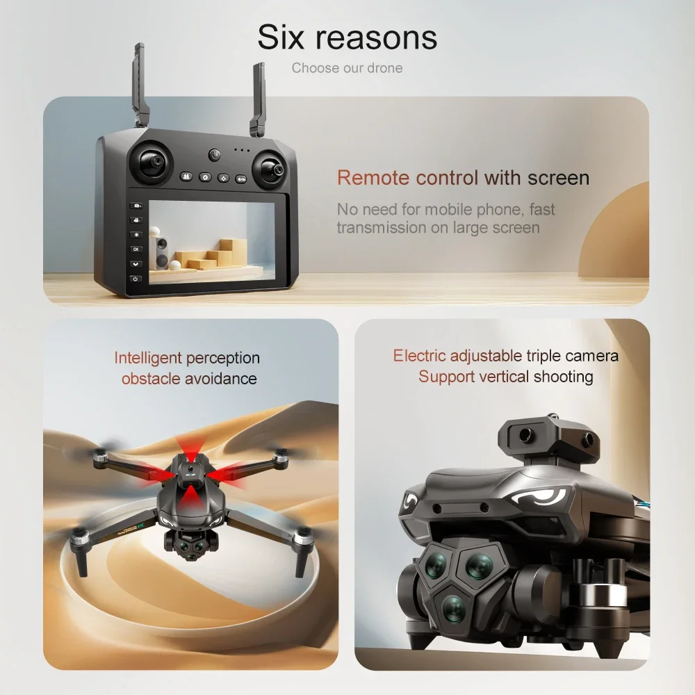 Description Picture 3 of item2024 New M33 Pro WIFI FPV Drone Wide Angle HD 4K 1080P Camera Height Hold RC Foldable Quadcopter Dron Helicopter Toys Gift