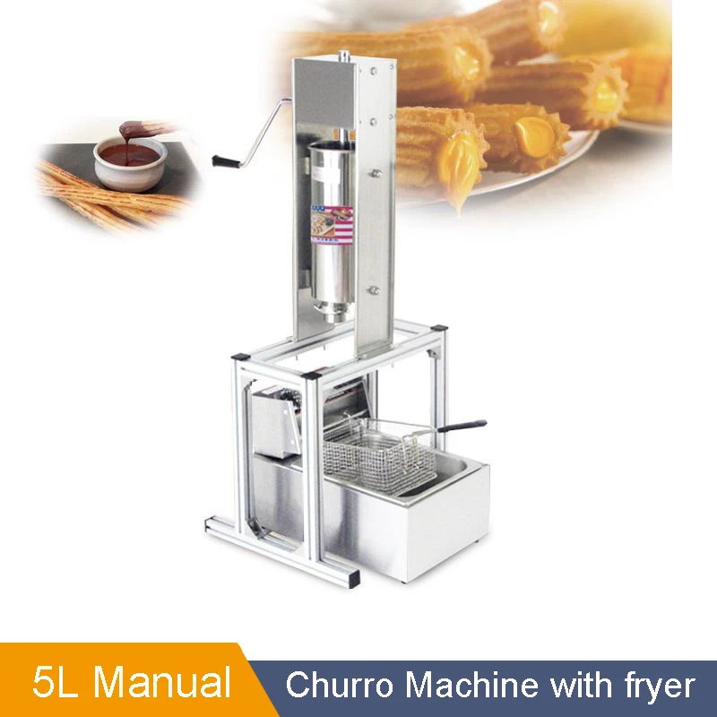  manual España churros máquina manual operado churros máquina  (5L) : Industrial y Científico