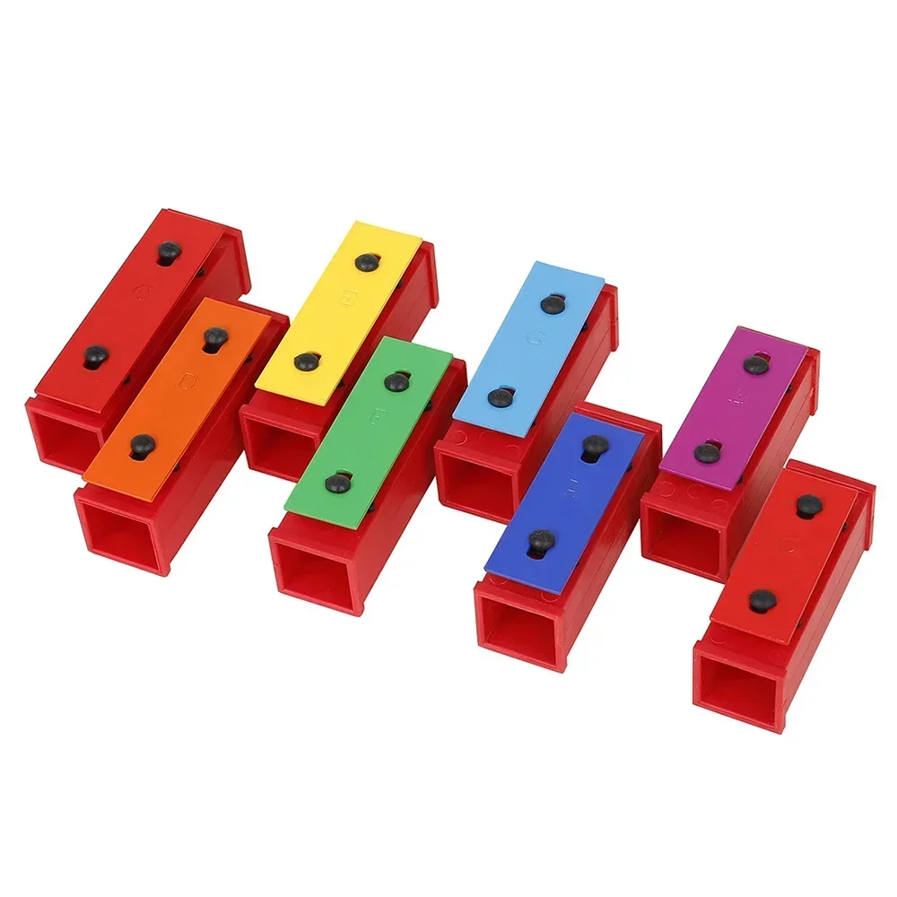 Colorful 8 Note Xylophone Hand Bell Baby Educational Toy Children Musical Christmas Gift Kids Percussion Instrument Toys