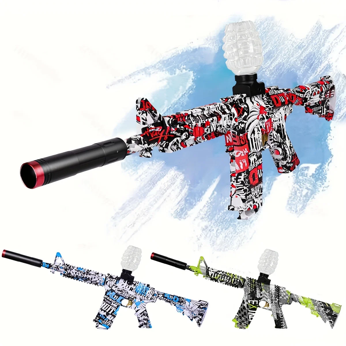 

Electric M4 Splash Ball Toy Gun Toy Gun for Outdoor Activities and Shooting Games Adult Toy (Gel Bullets Not Included)