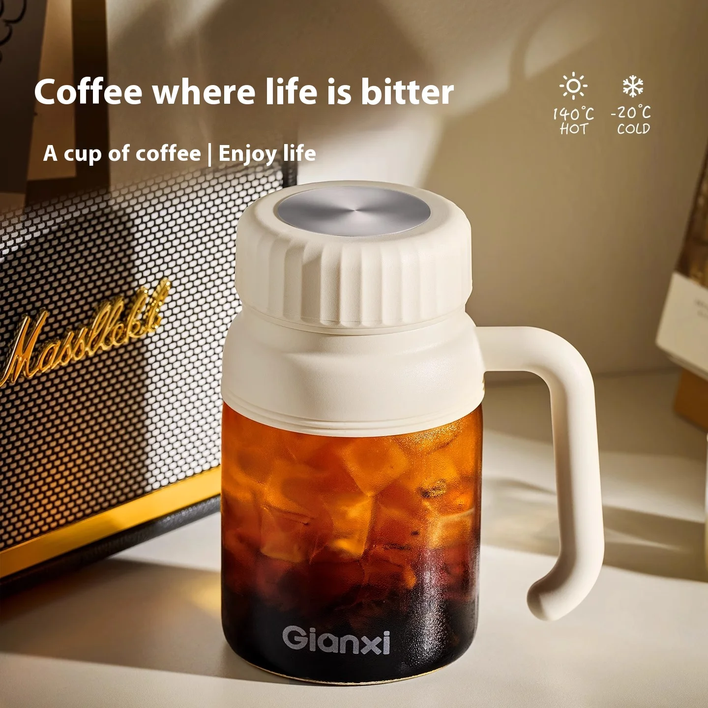كوب قهوة Gianxi للسيدات للاستخدام الشخصي، كوب ماء...