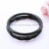 3Pcs/set Glitter Jelly Bangles Weaved Bracelet Set for Women Fashion Bohemia Silicone Lightweight Bracelets 3