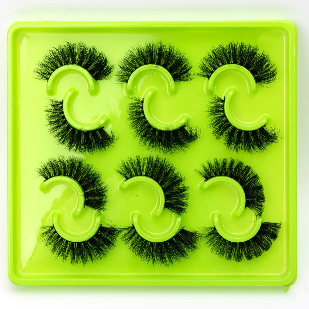 NEUE 6 Paar 8D-Nerzwimpern, 100 % tierversuchsfreie Wimpern, wiederverwendbare Wimpern, natürliche Wispy-Falsche Wimpern, Make-up-Streifen, flauschige Katzenwimpern – Detail 28