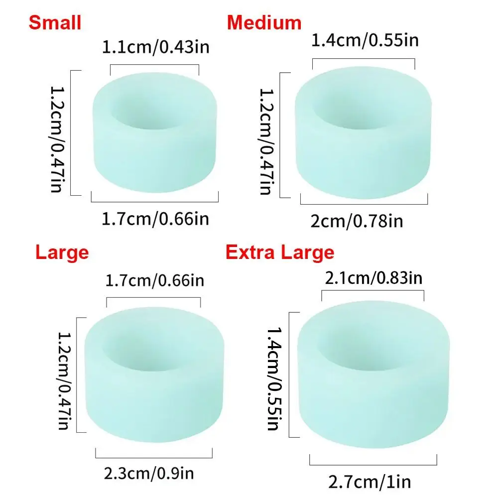 10Pcs Durable Silicone Fishing Rod Anti-skid Circle Luminous Absorbing Sweat Handle Wrapping Belt Rod Stop Ring O-ring