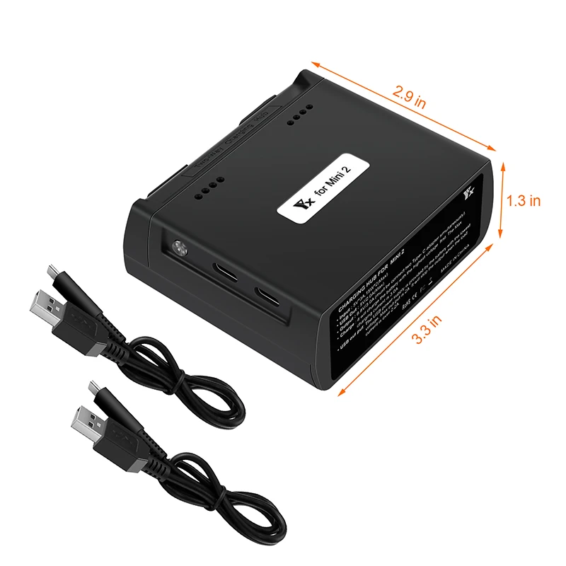 Two Way Charging Hub Drone Batteries Charger for DJI Mini 2/Mini SE  Accessories