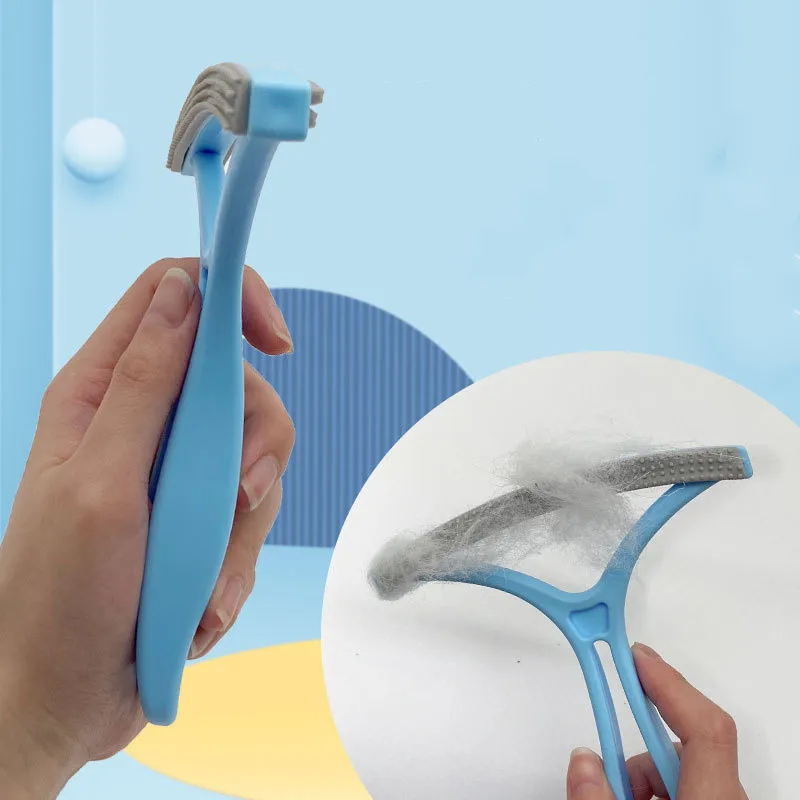 thumbnail image 2 of 2-Pack Lint Remover & Carpet Scraper Tool - Stainless Steel, Wood Handle For Pet Hair, Fabric Fuzz On Couches, Stairs 2 of 4