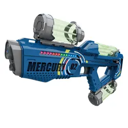 Mercury M2 Full Automatic Electric Water Gun Bright Light Effect USB Charging Summer Adult Children Toys AC145