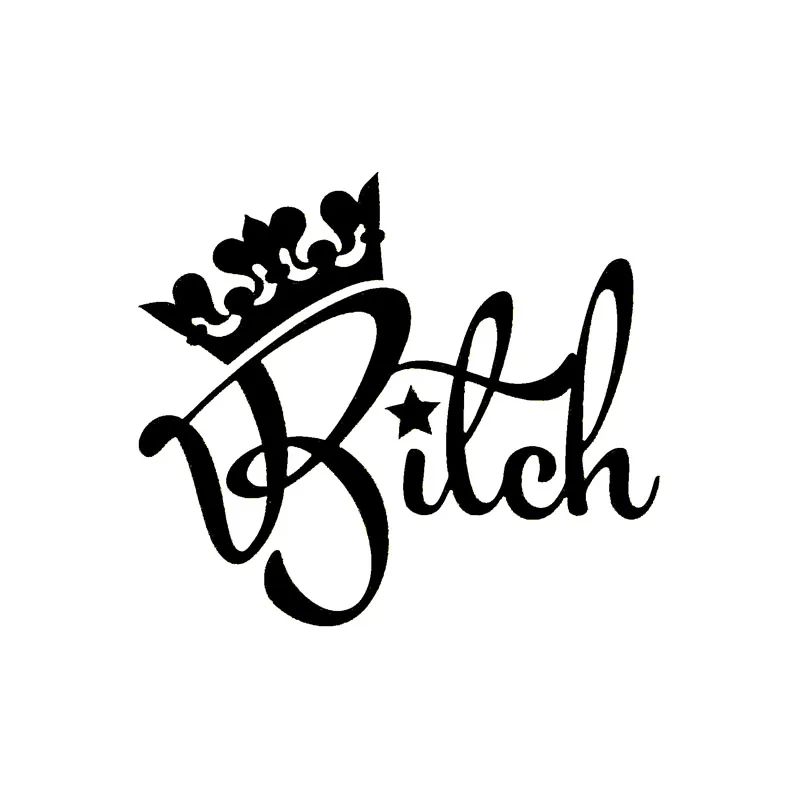 

Decals Exterior Accessories Funny Queen Vinyl Car-styling Car Window Sticker Decal Black/white