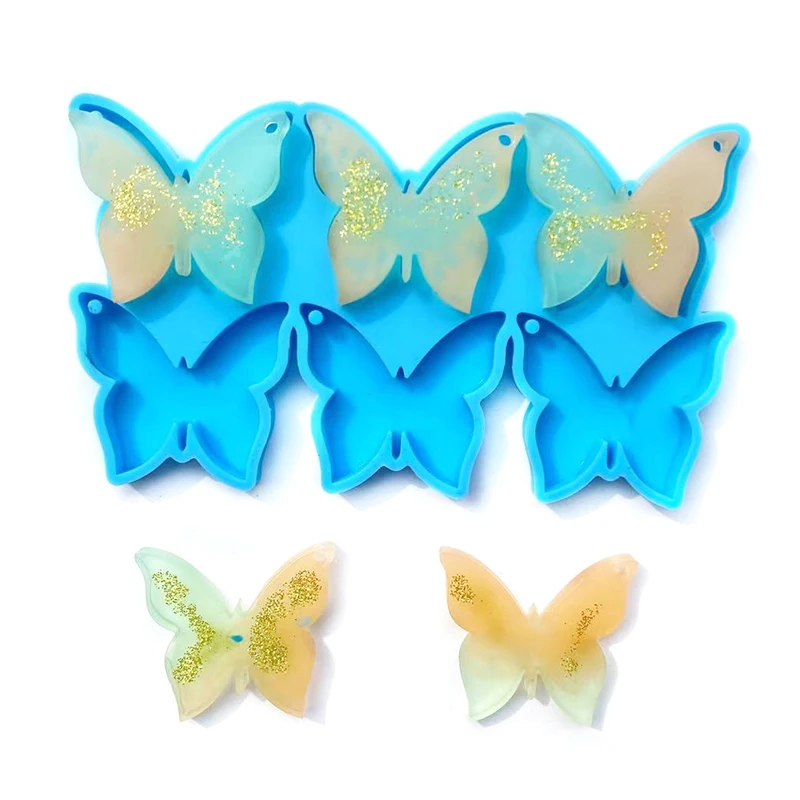 

1PC Butterfly Jewelry Pendant Epoxy Resin Mold Animal Necklace Keychain Silicone Mould DIY Crafts Casting Tools