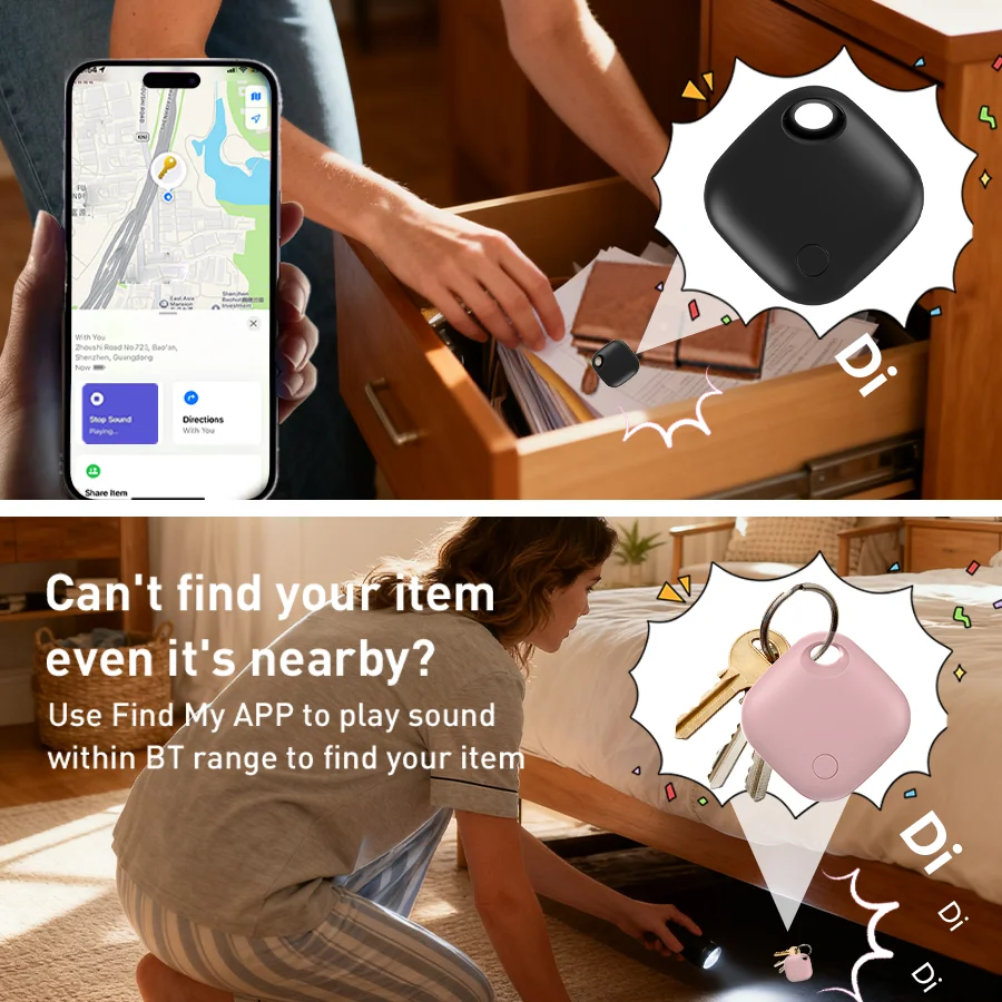 Universal Bluetooth Tracker with USB-C Charging - Anti-Lost Locator